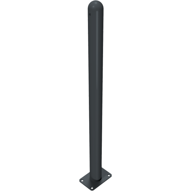 Ornamental bollard | Series 468B | � 60 mm | stationary, to be fixed by plugswith base plate 100 x 150 mm | without lock | without eyelet